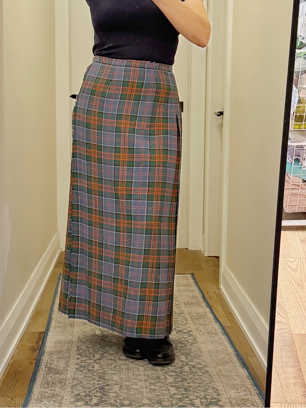 Balmoral Vintage Wool Maxi Kilt Skirt MacDonald of Clanranald Ancient - Picture 3 of 12
